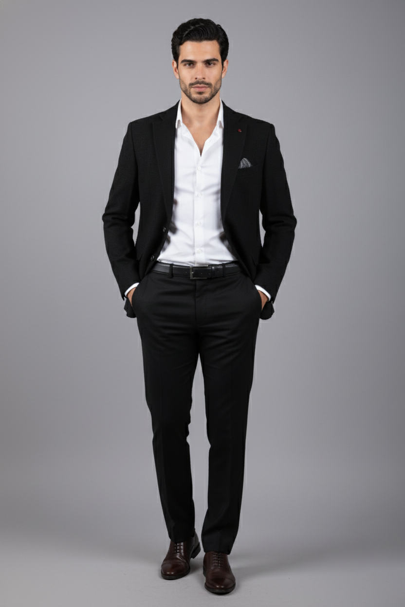 Shania wool blazer, 2 buttons