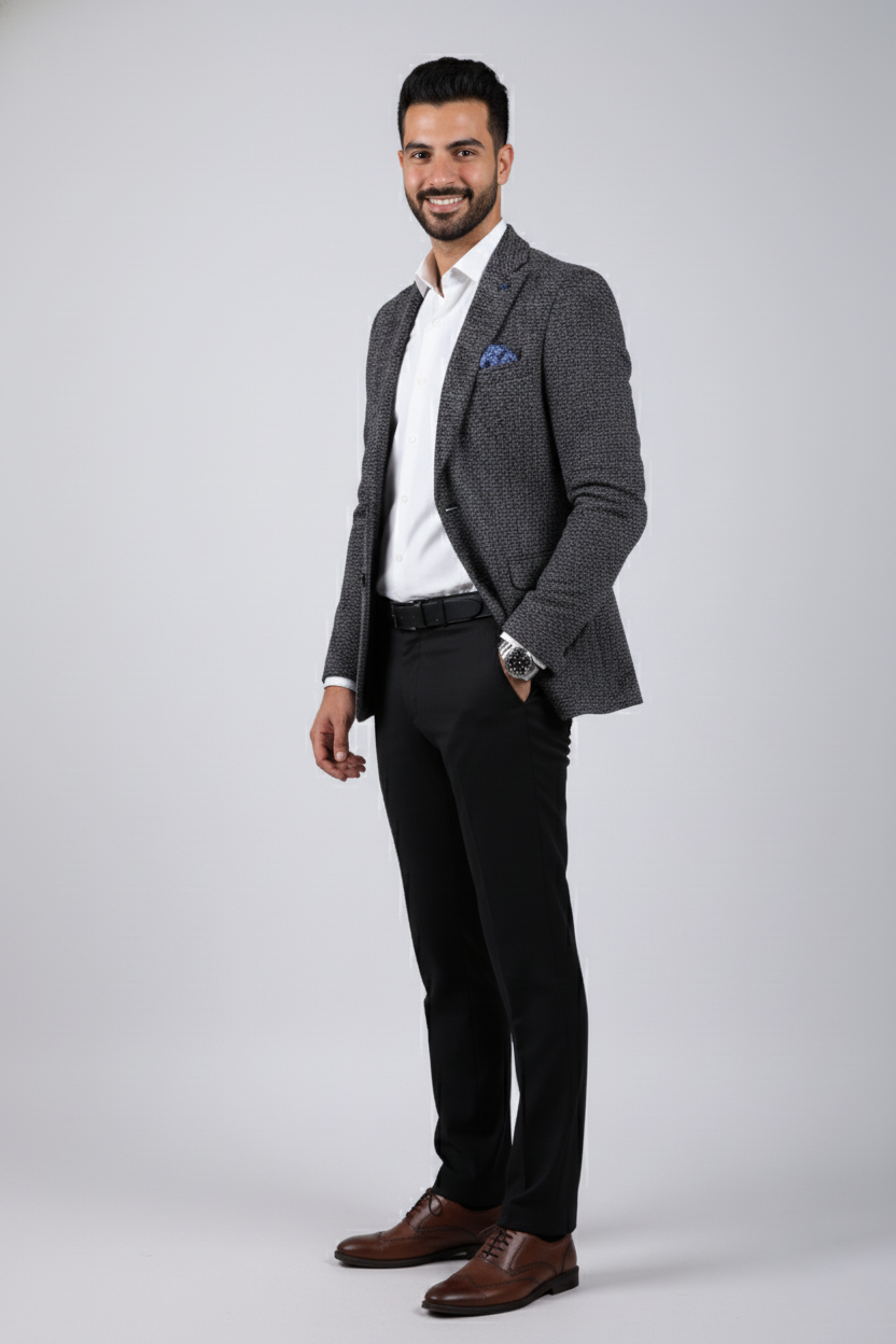 Shania wool blazer, 2 buttons