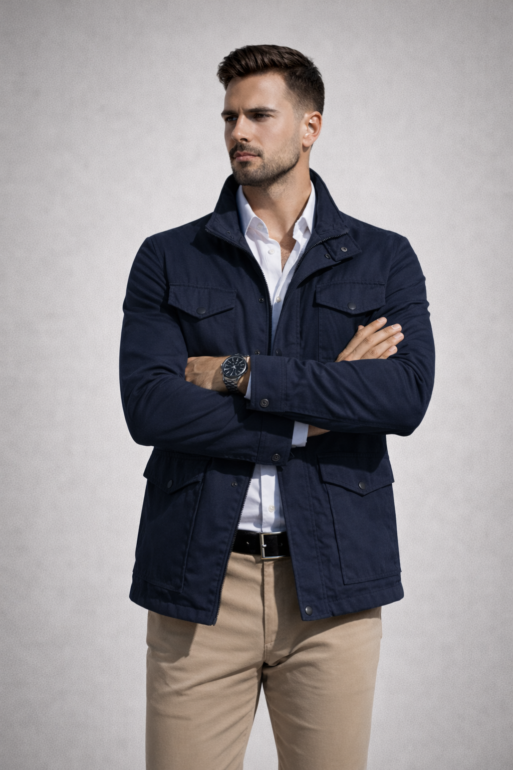 Sweater waterproof gabardine 4 Pocket
