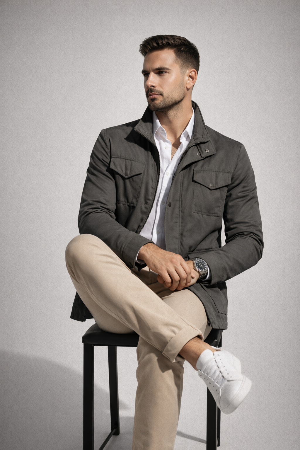 Sweater waterproof gabardine 4 Pocket