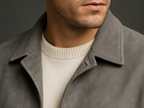 Suede sweater Collar