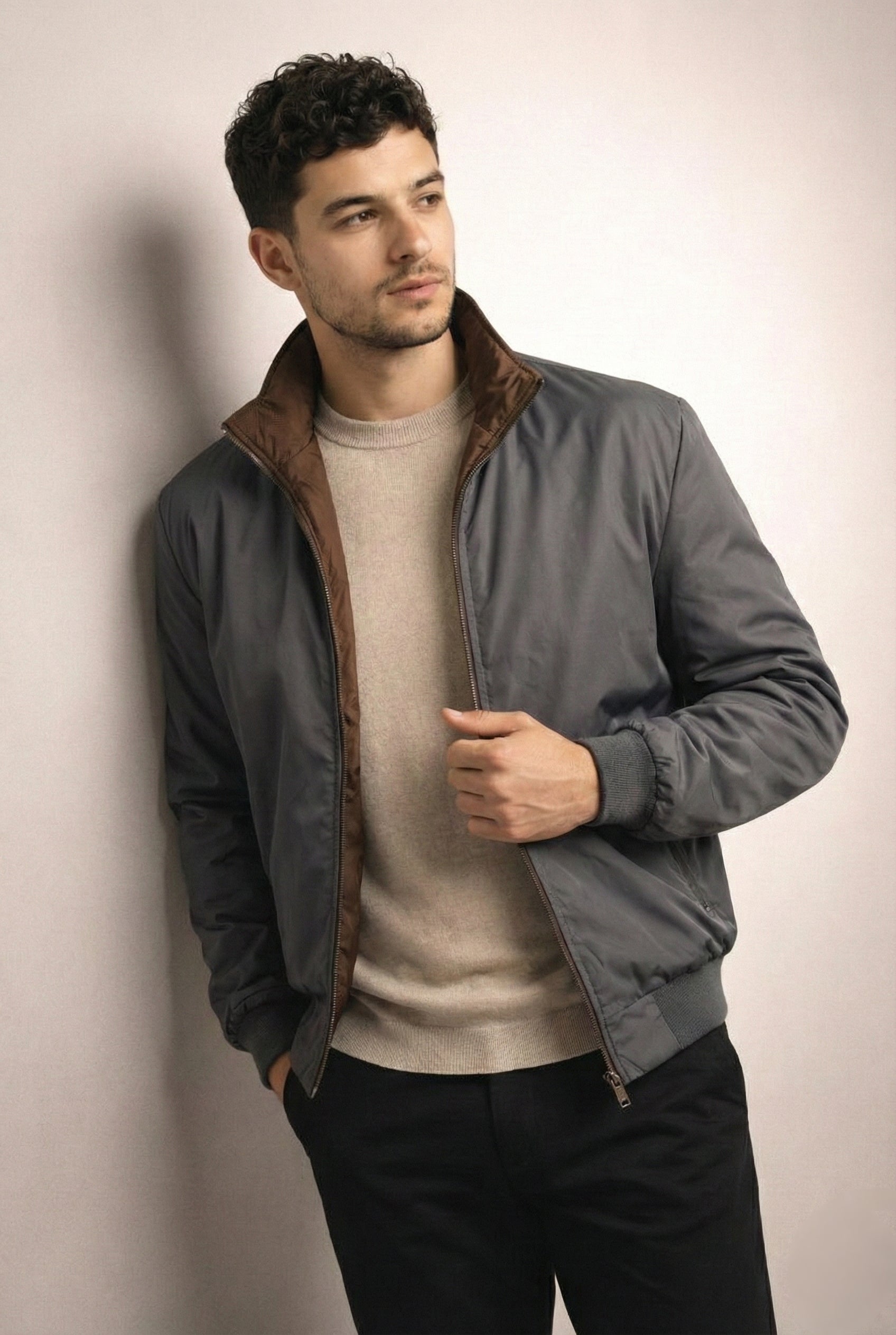 Double-faced sweater