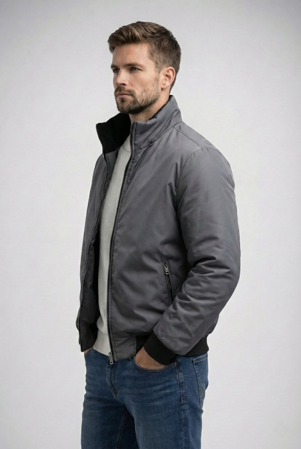 Double-faced sweater