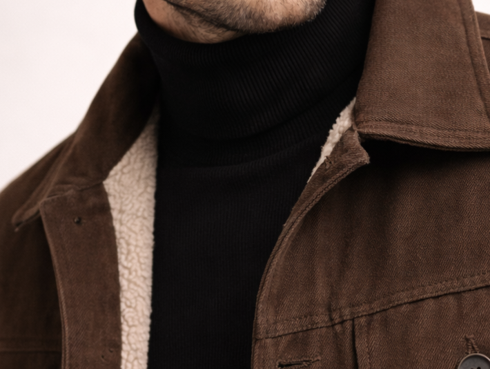 Quilted gabardine jacket