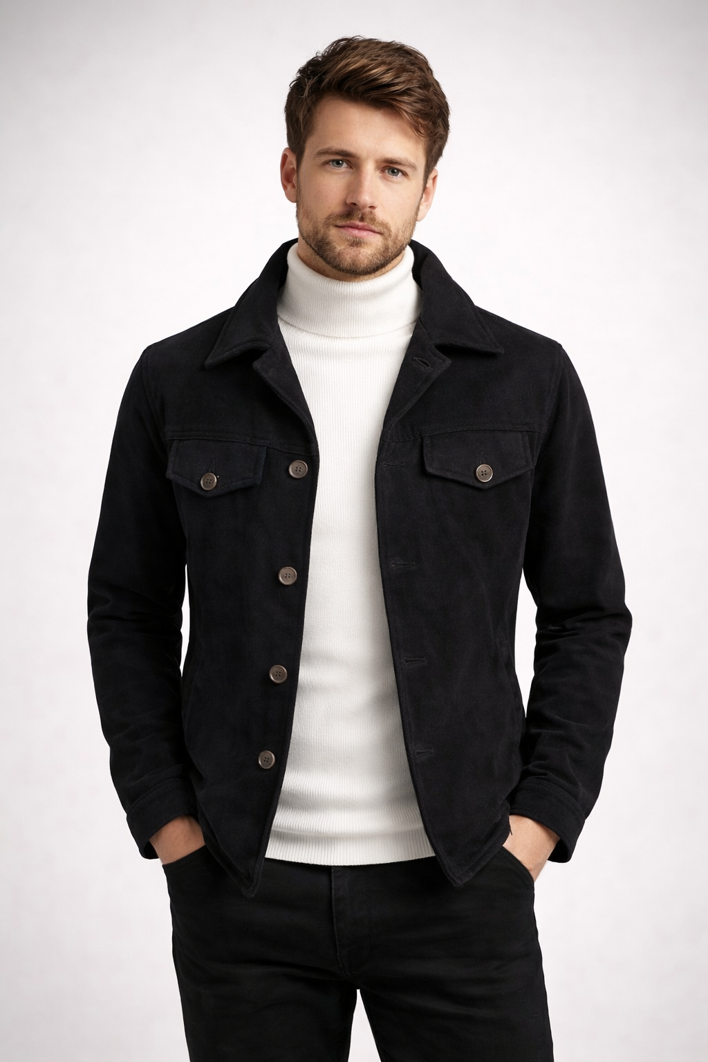 Quilted gabardine jacket