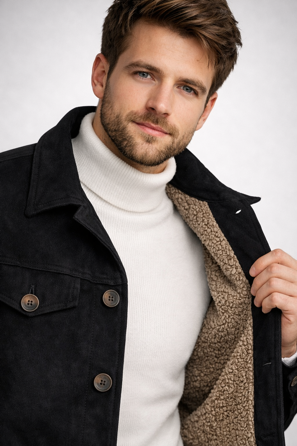 Quilted gabardine jacket