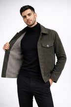 Quilted gabardine jacket