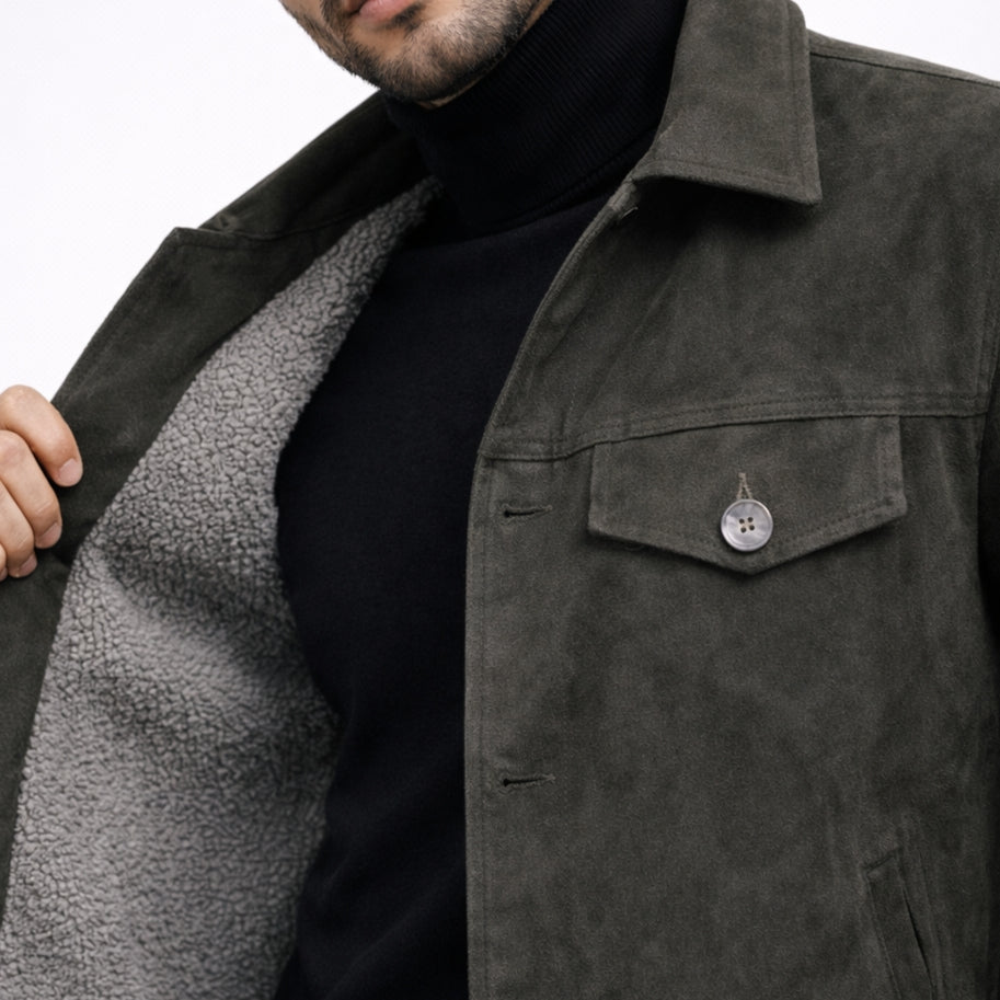 Quilted gabardine jacket