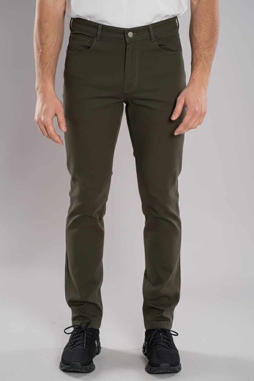 Gabardine 5-pocket Pants