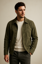 Suede sweater Collar