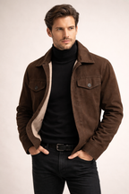 Quilted gabardine jacket