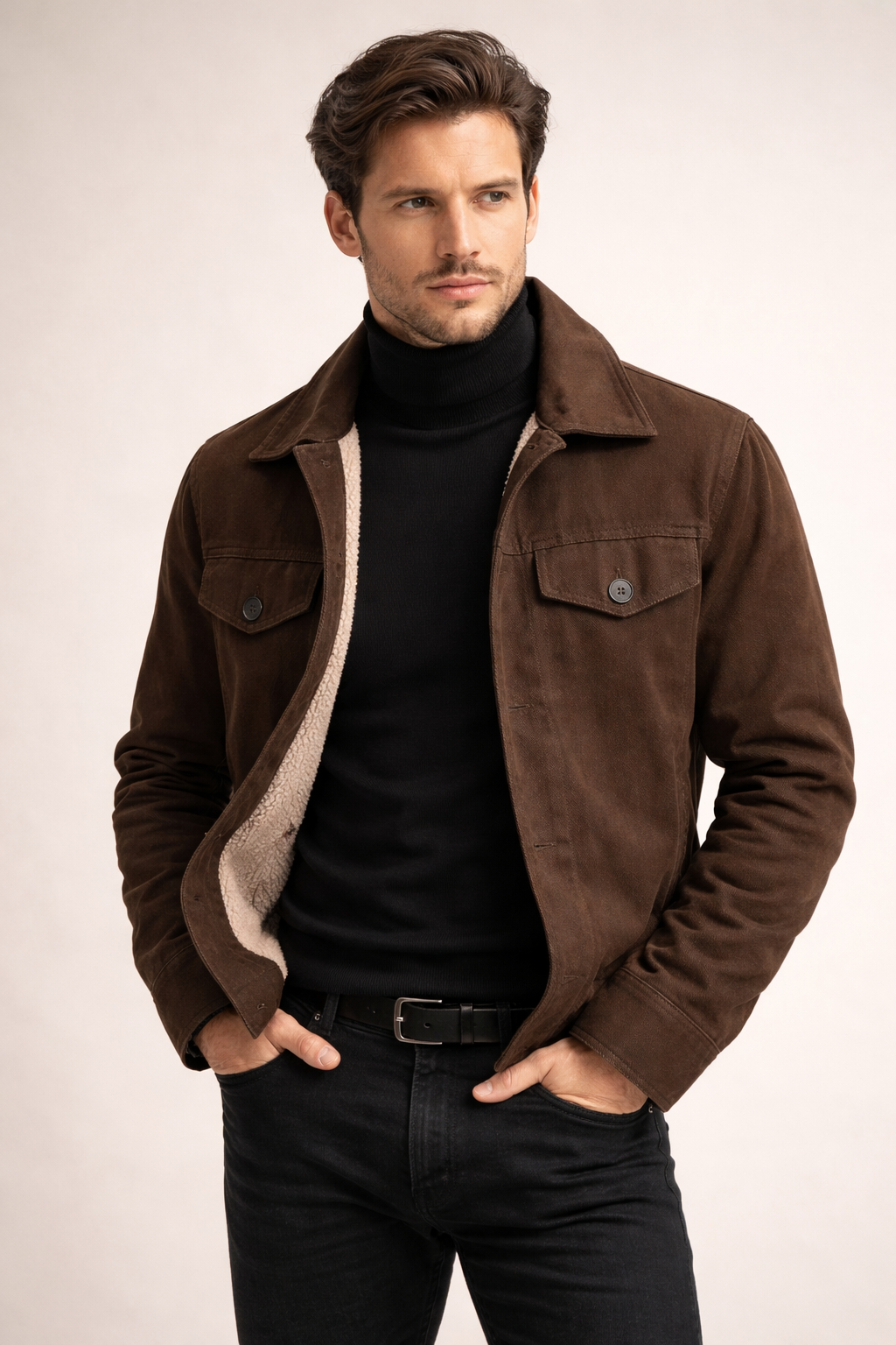 Quilted gabardine jacket