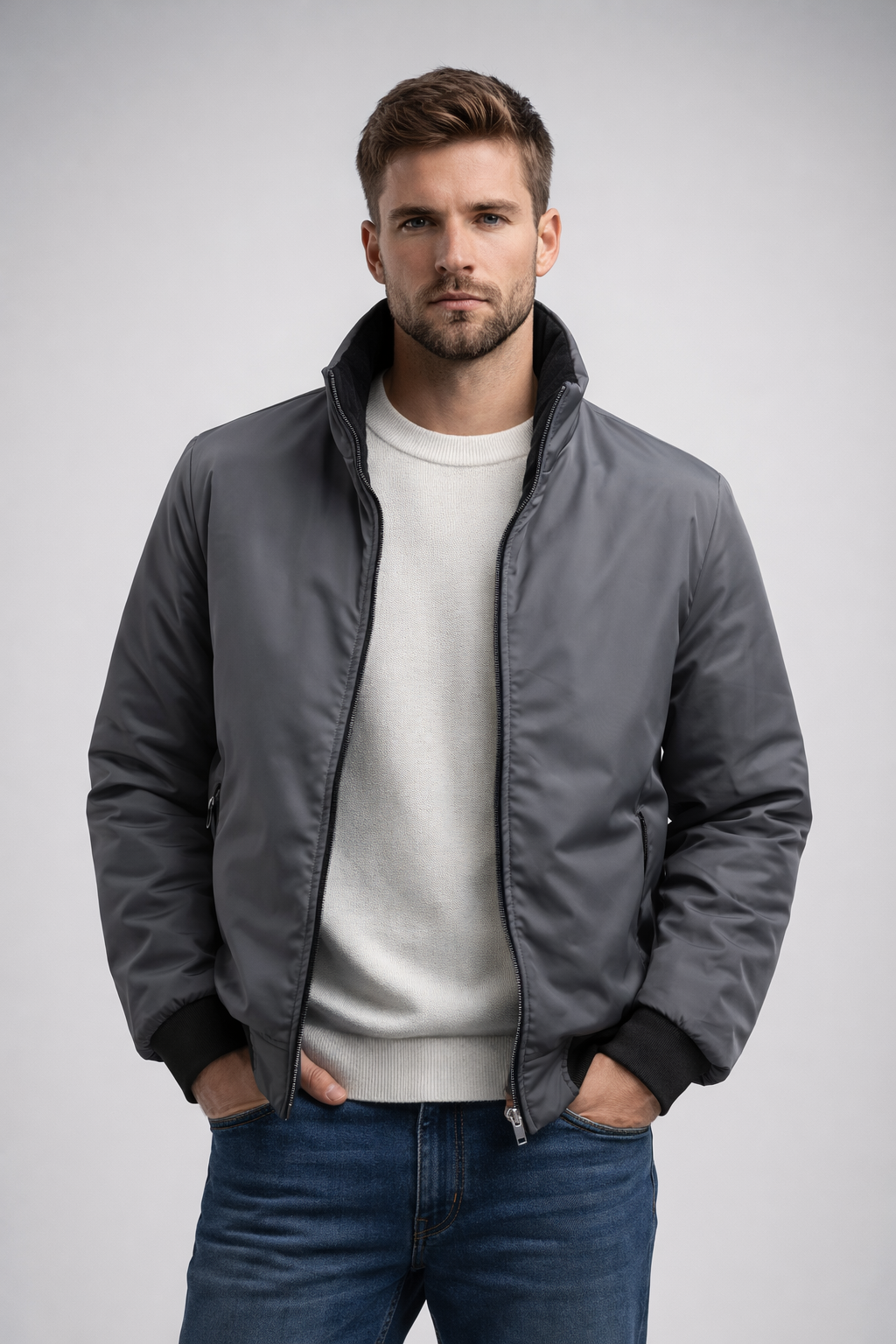 Double-faced sweater