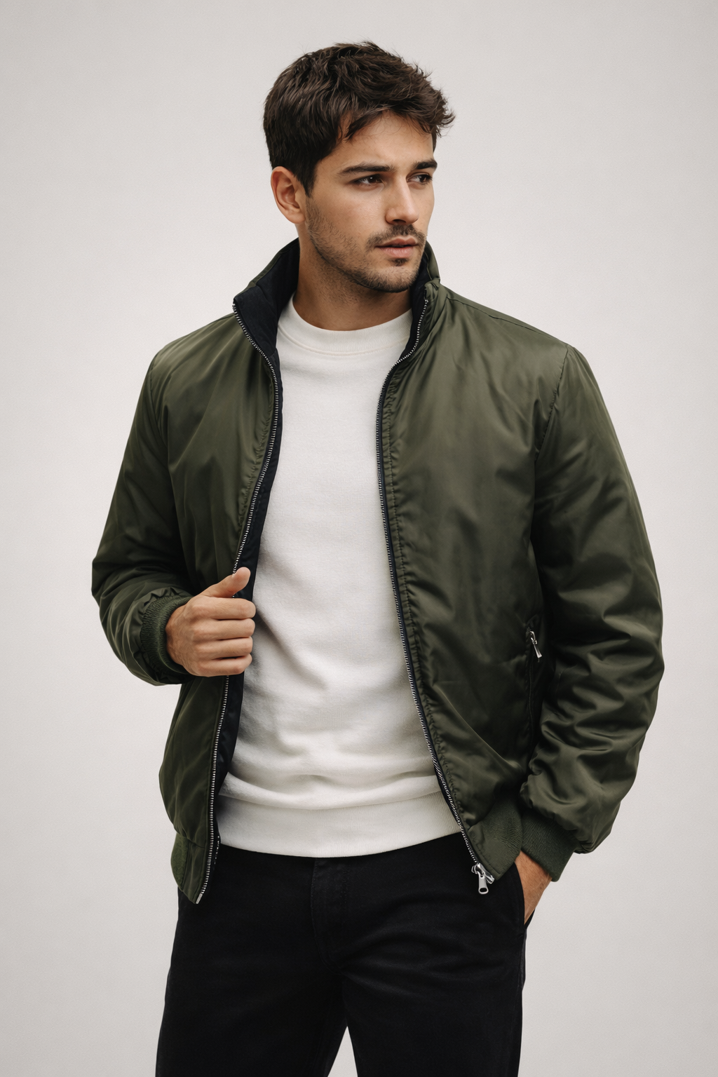 Double-faced sweater