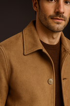 Suede sweater Collar