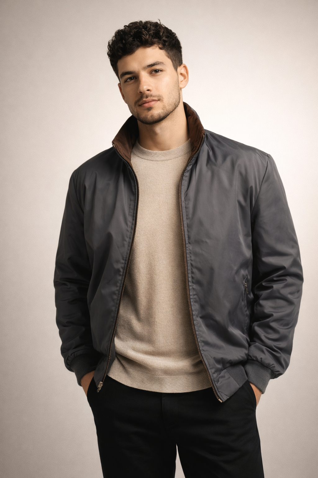 Double-faced sweater